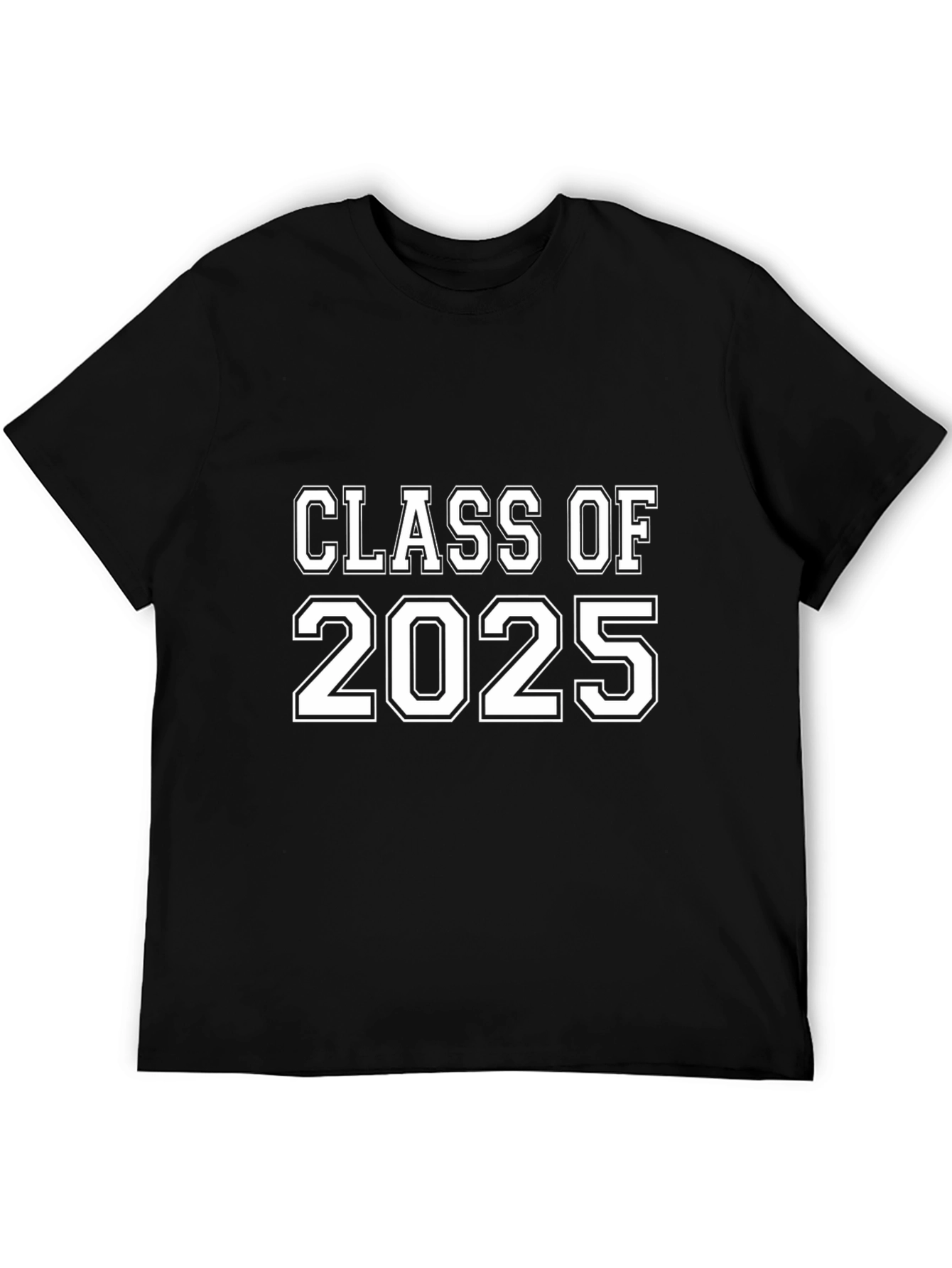 Class of 2025 Graduation T-Shirt - Black Cotton Tee