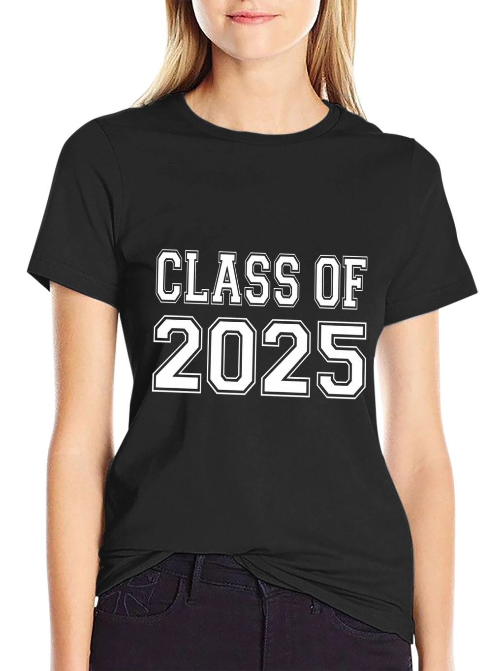 Class of 2025 Graduation T-Shirt - Black Cotton Tee