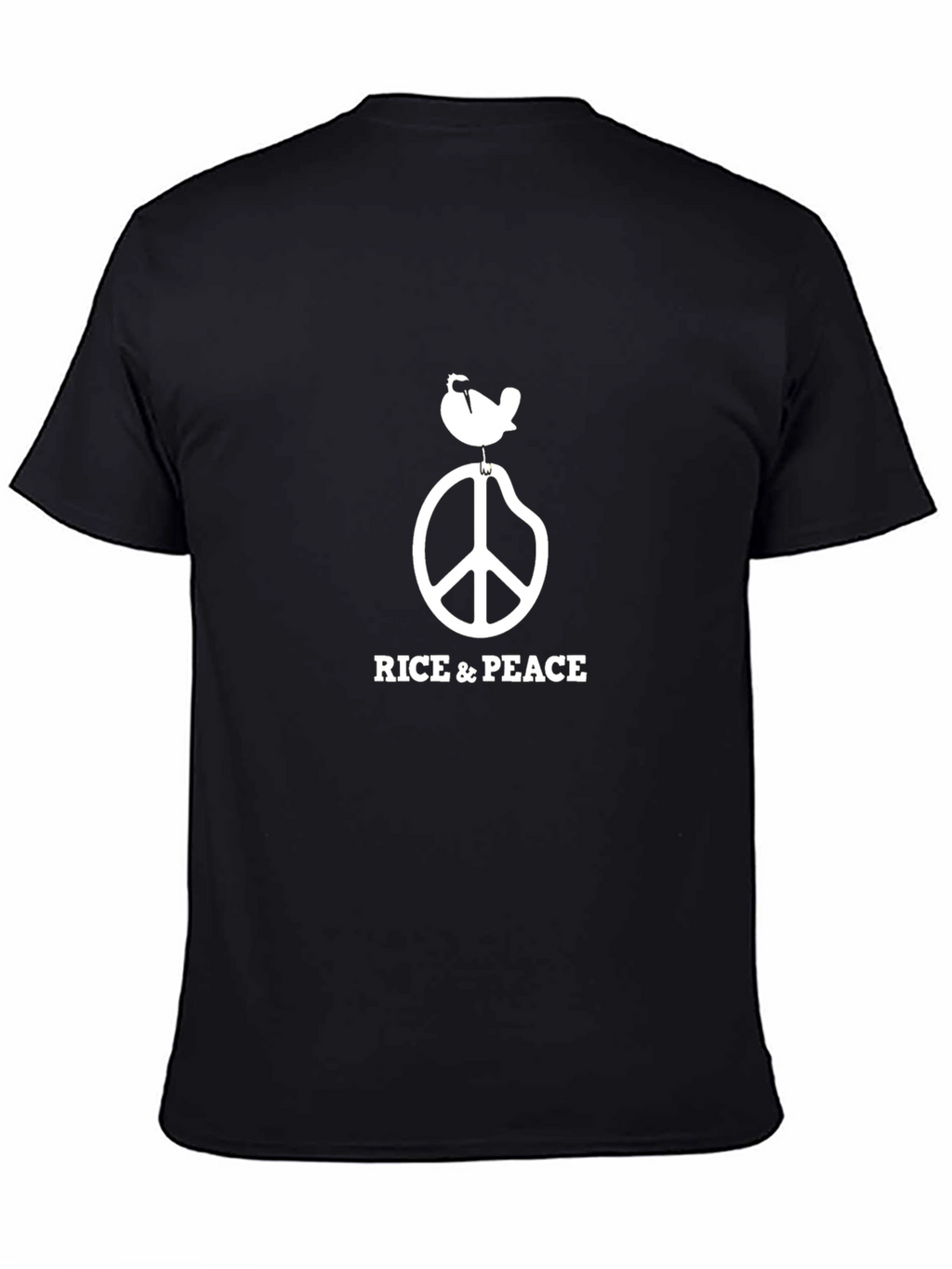 Rice & Peace Graphic Tee - Black
