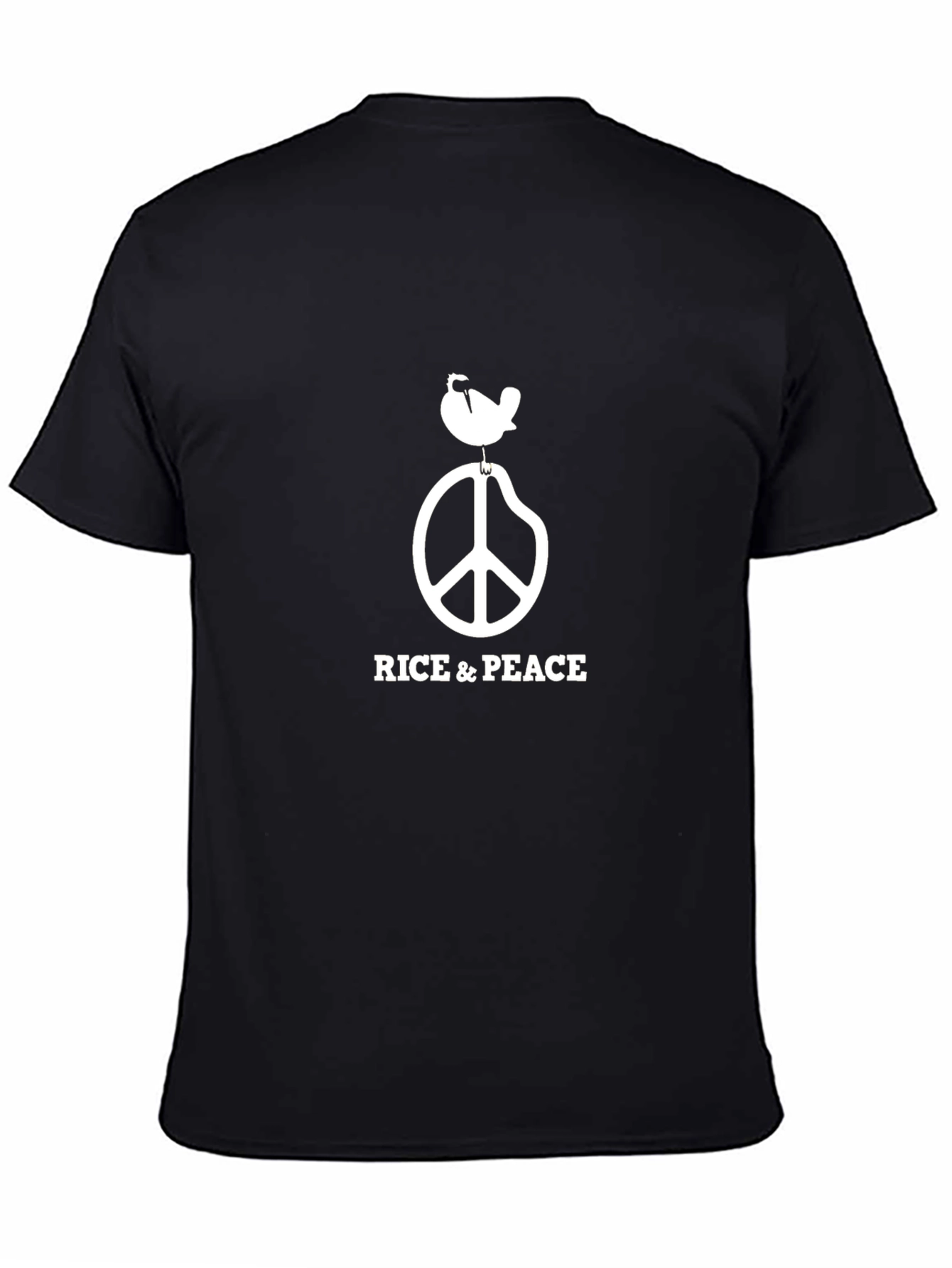 Rice & Peace Graphic Tee - Black