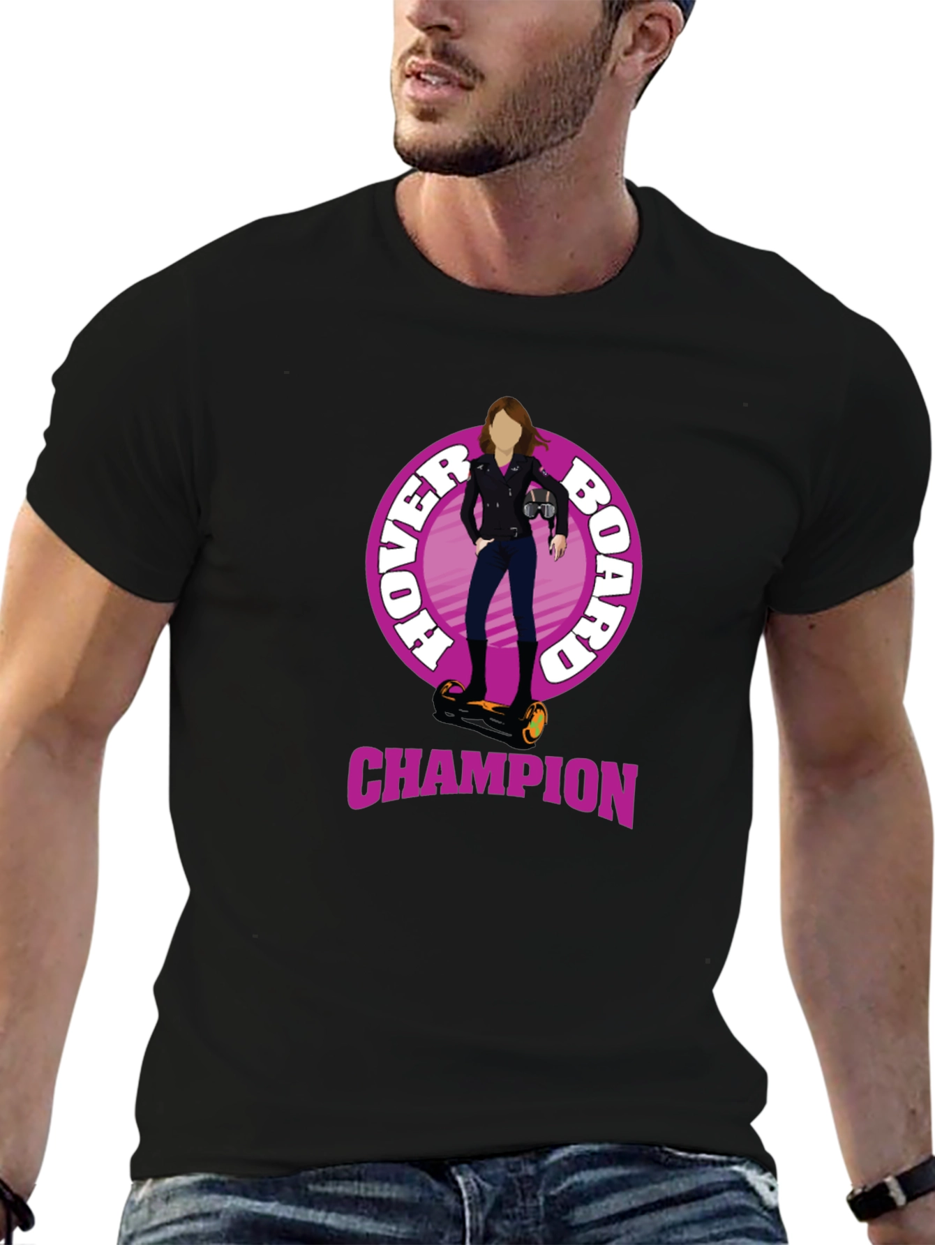 Hoverboard Champion Graphic Tee - Unique Design