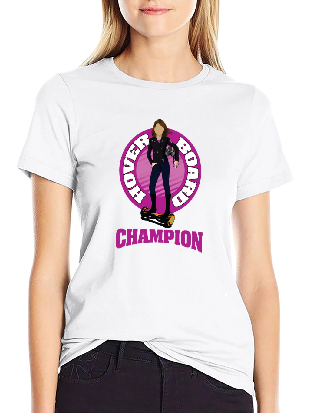 Hoverboard Champion Graphic Tee - Unique Design