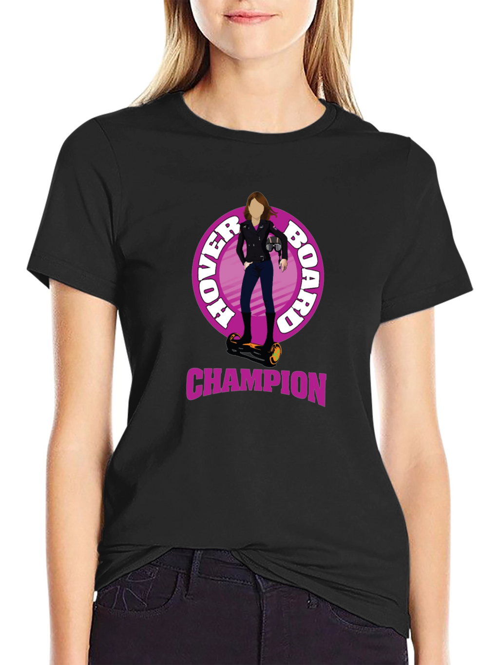 Hoverboard Champion Graphic Tee - Unique Design