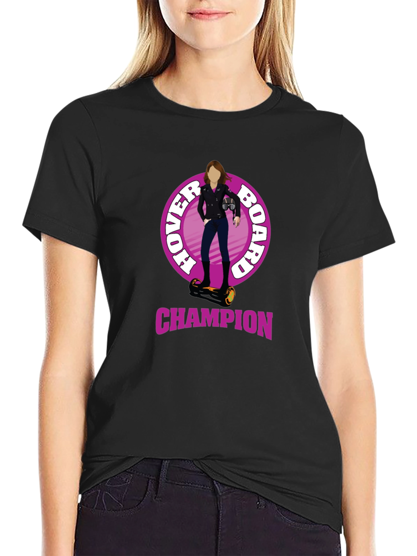 Hoverboard Champion Graphic Tee - Unique Design