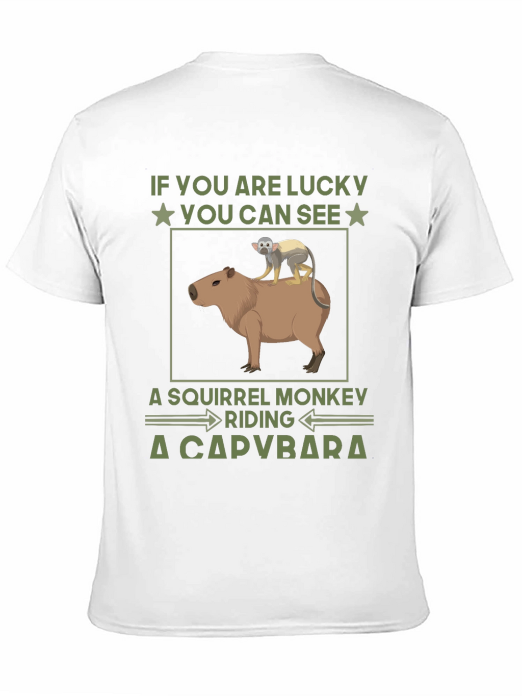 Squirrel Monkey Riding a Capybara T-Shirt