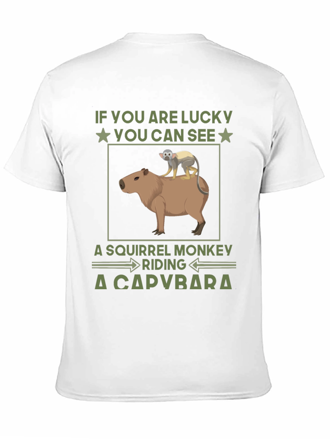 Squirrel Monkey Riding a Capybara T-Shirt