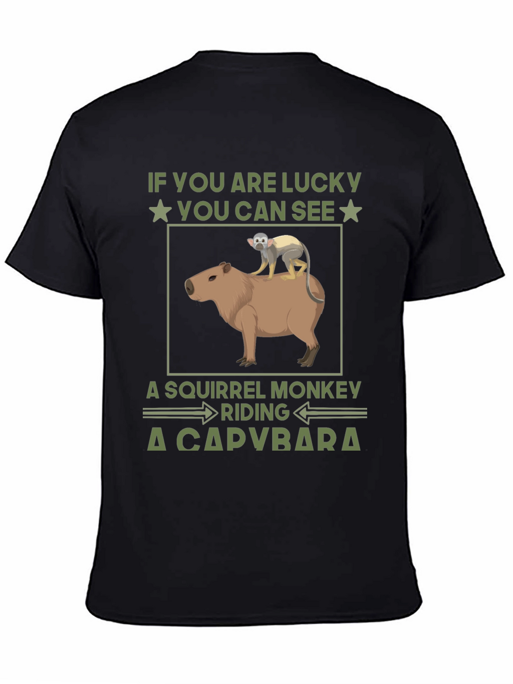 Squirrel Monkey Riding a Capybara T-Shirt