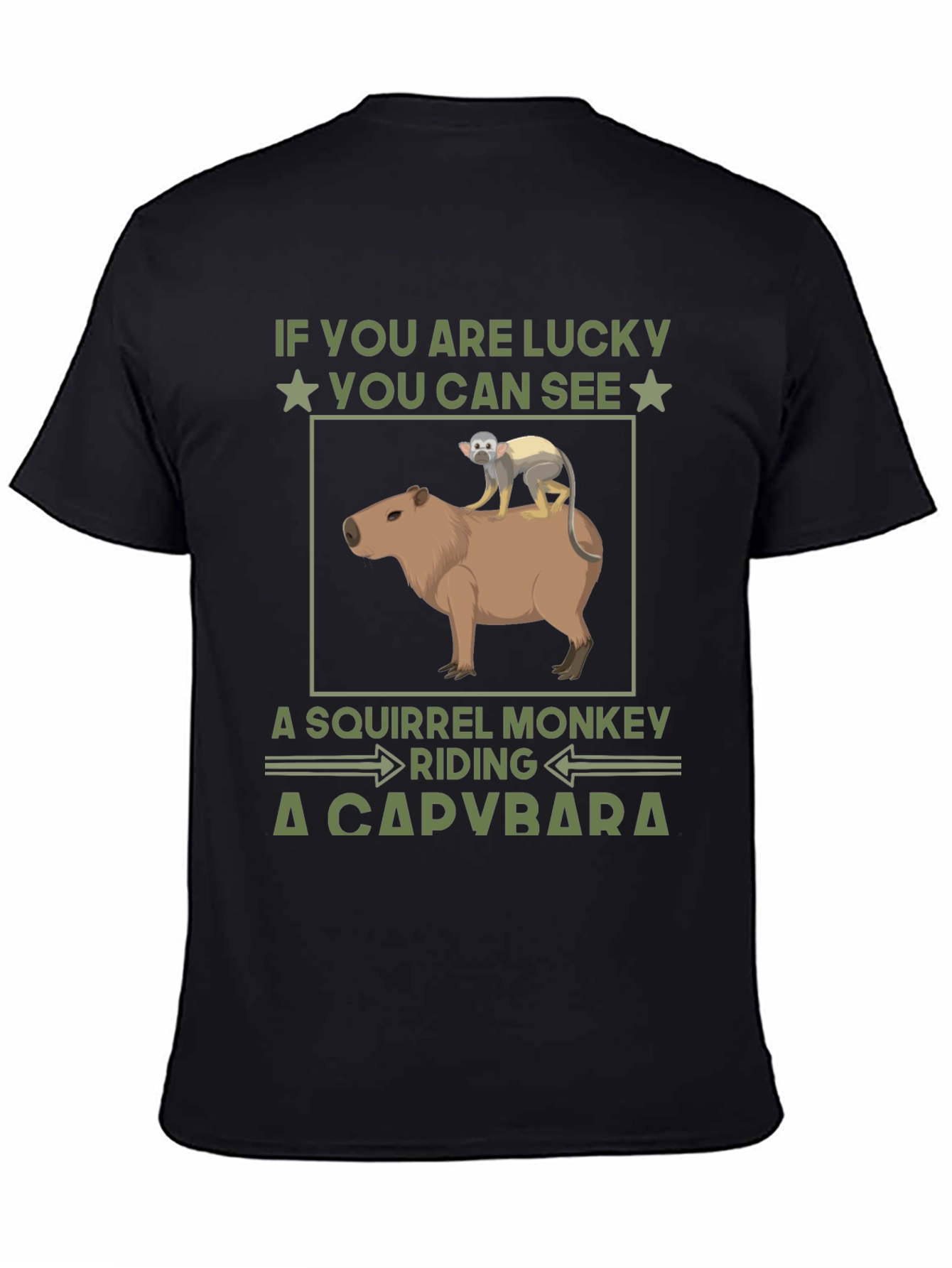 Squirrel Monkey Riding a Capybara T-Shirt