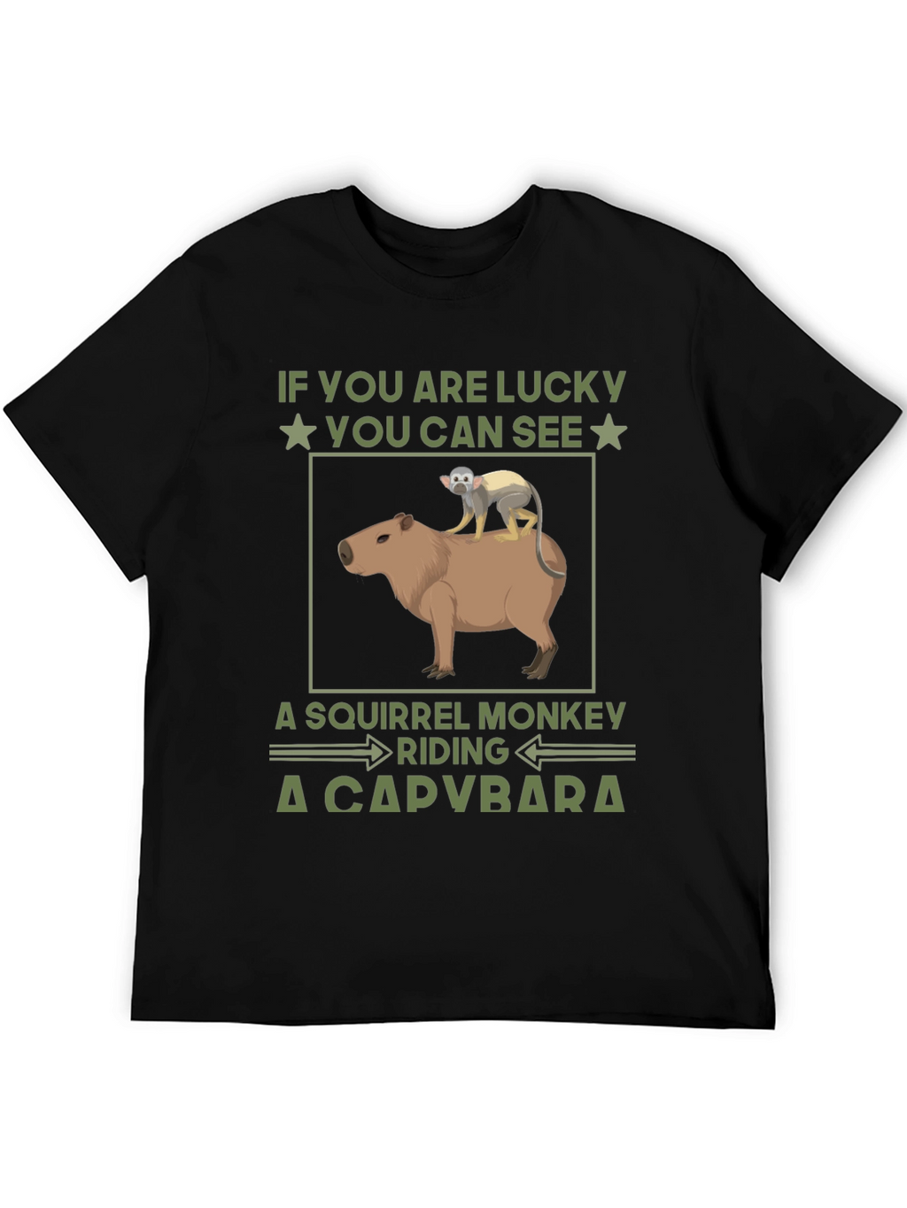 Squirrel Monkey Riding a Capybara T-Shirt