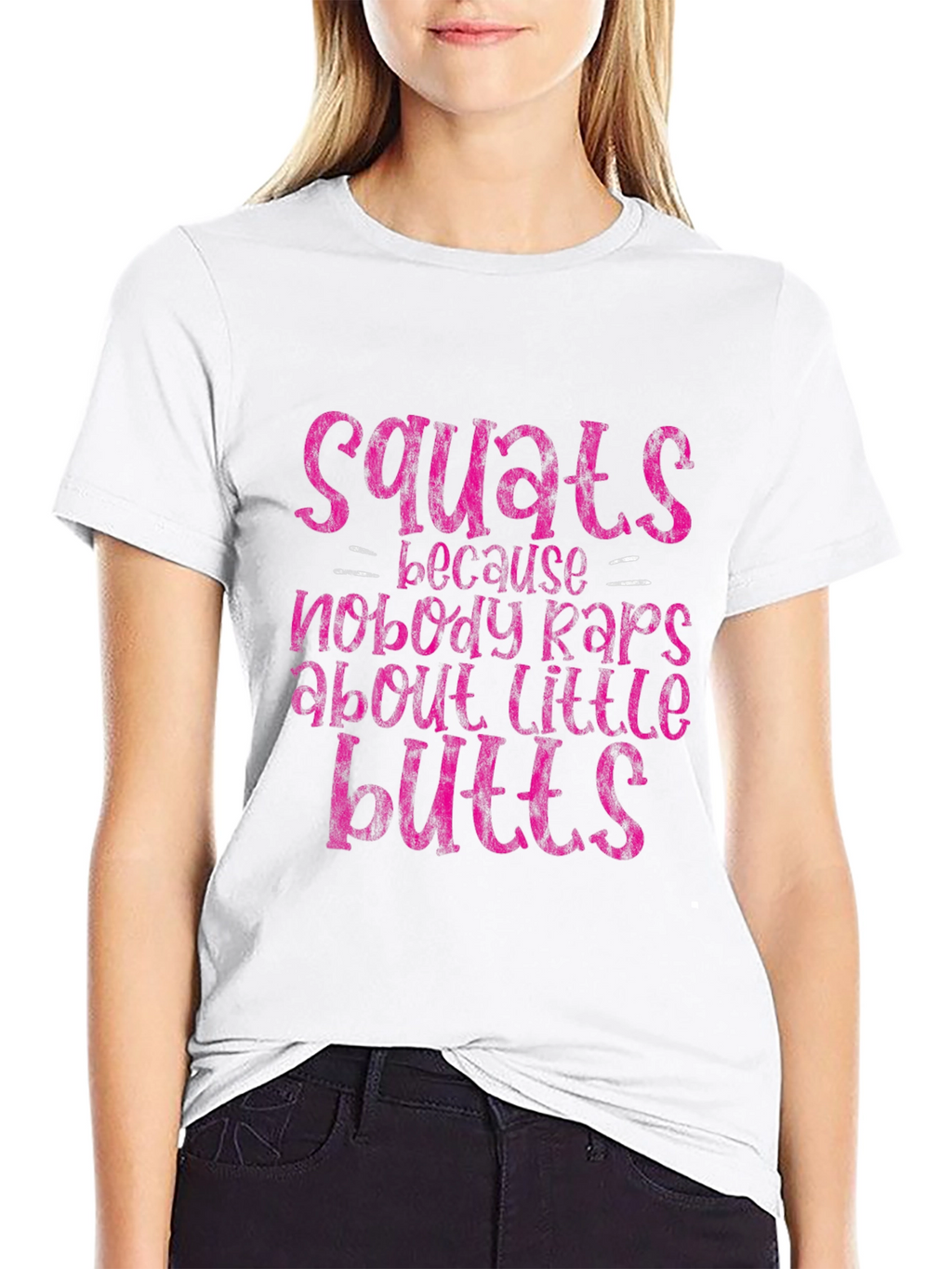 Squats Little Butts Graphic Tee - Fitness Apparel