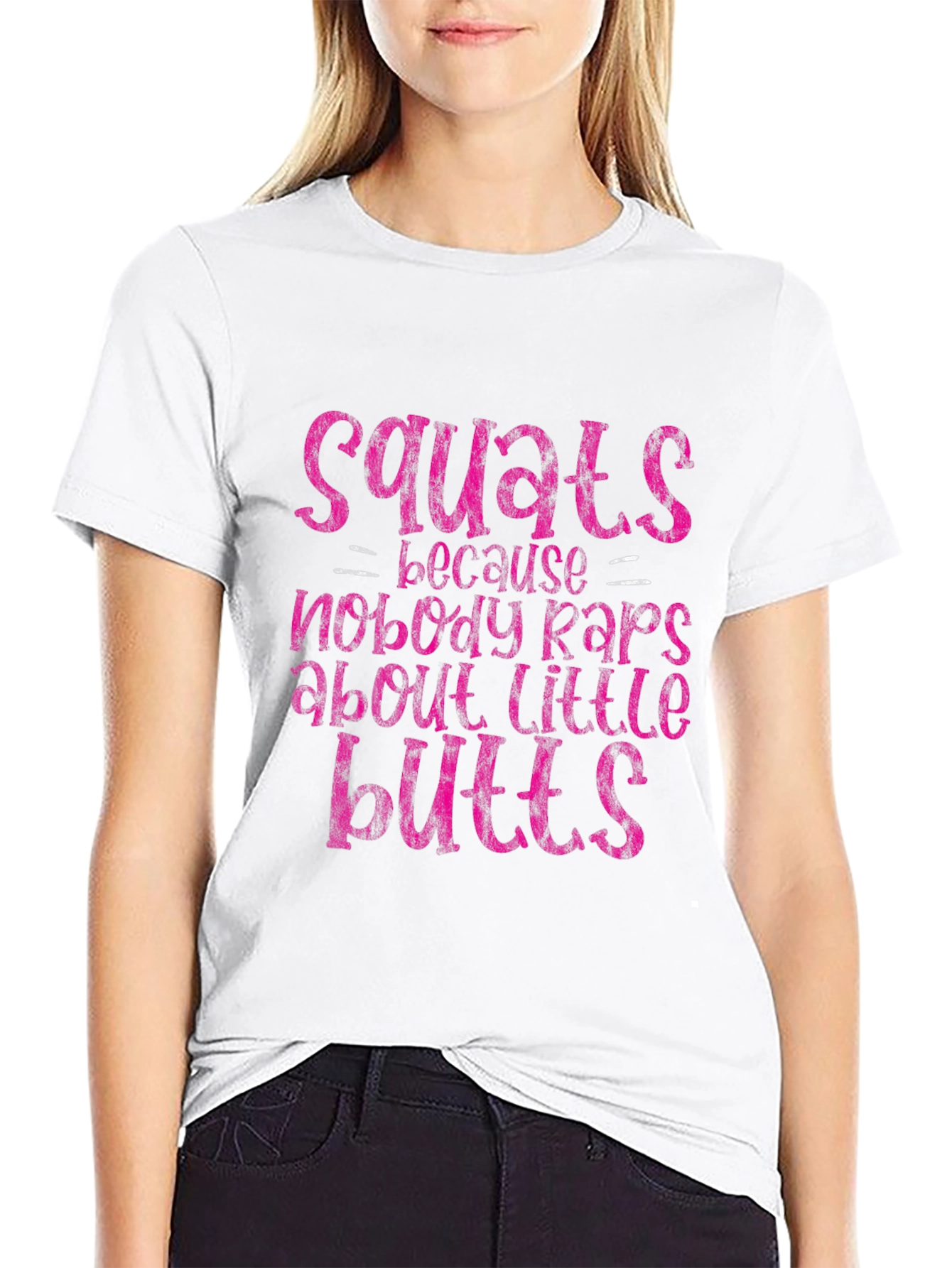 Squats Little Butts Graphic Tee - Fitness Apparel