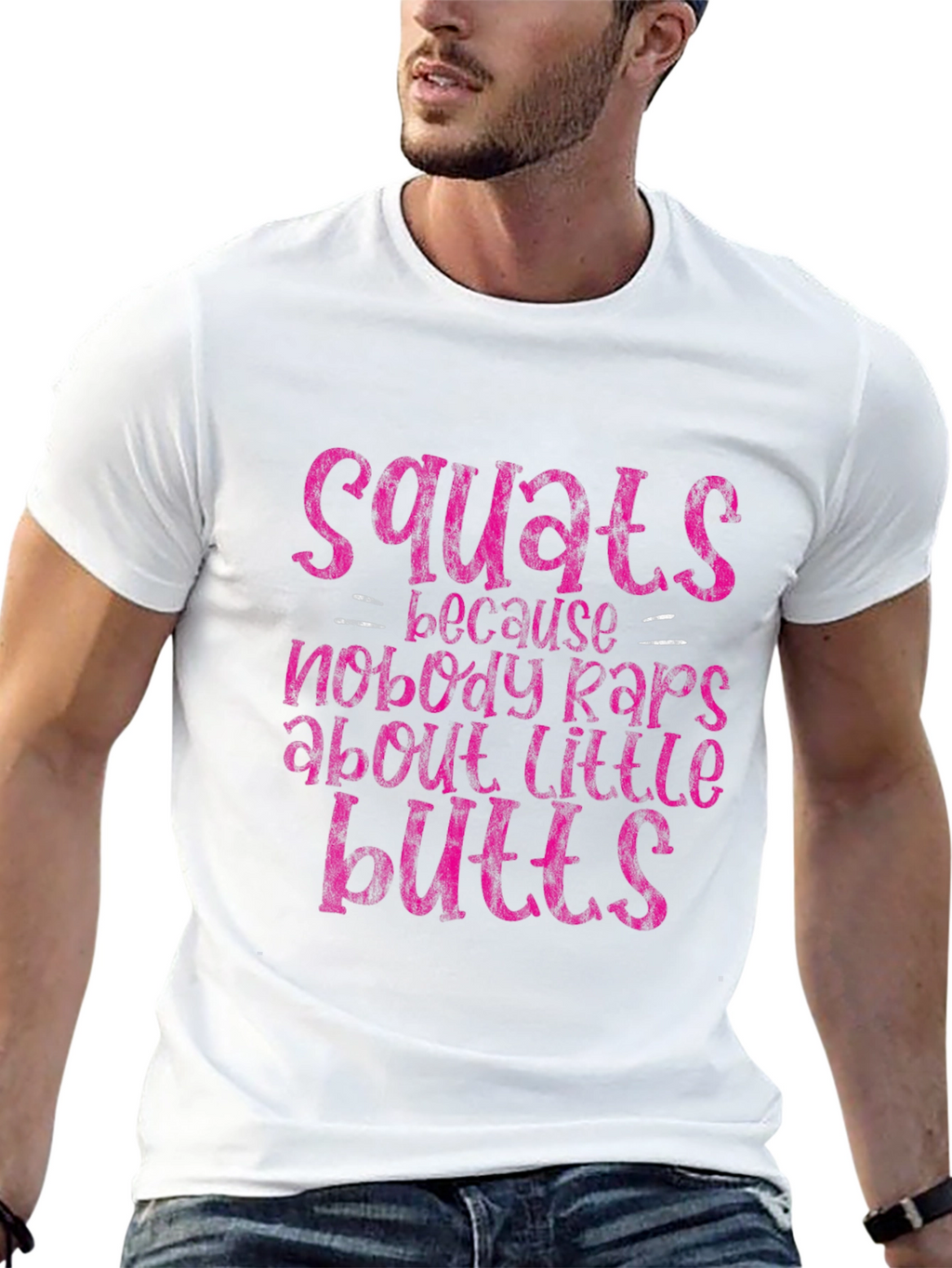 Squats Little Butts Graphic Tee - Fitness Apparel