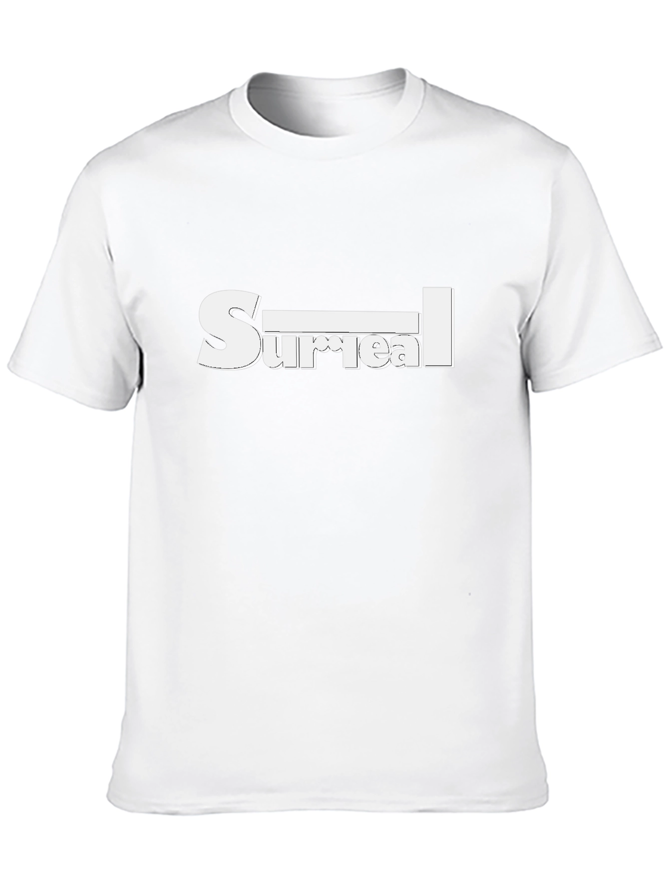 Surreal Graphic Tee - Black Cotton Blend Shirt