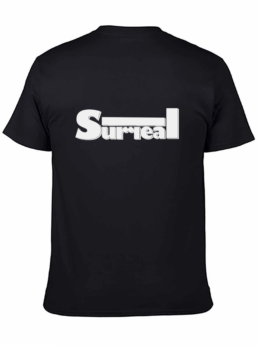 Surreal Graphic Tee - Black Cotton Blend Shirt