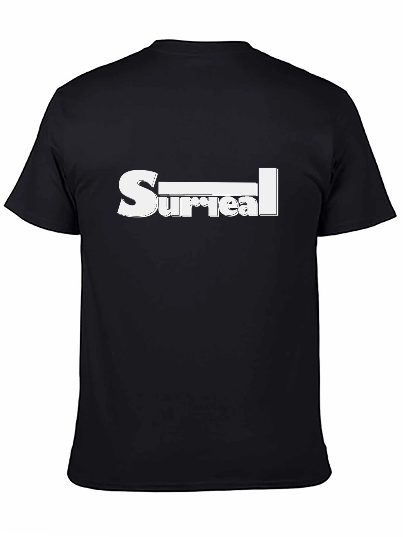 Surreal Graphic Tee - Black Cotton Blend Shirt