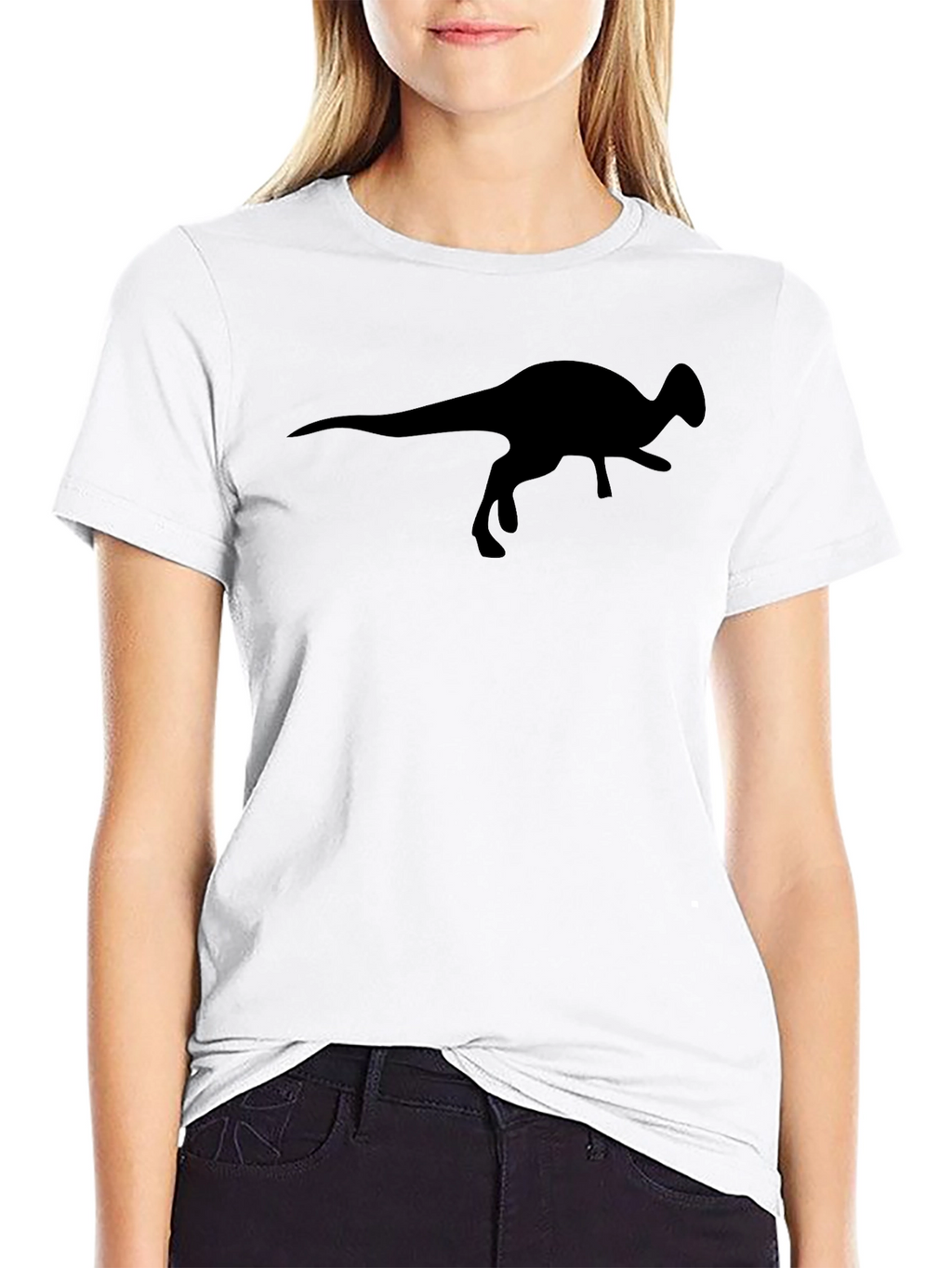 Dinosaur Silhouette Black T-Shirt