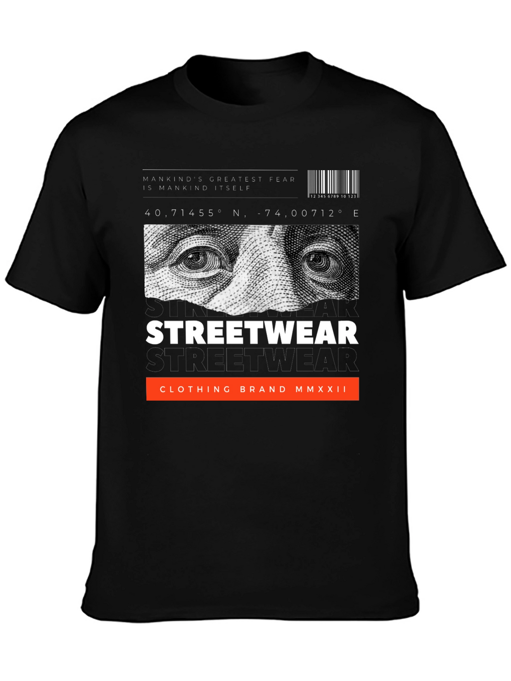 Edgy Urban Streetwear Graphic T-Shirt