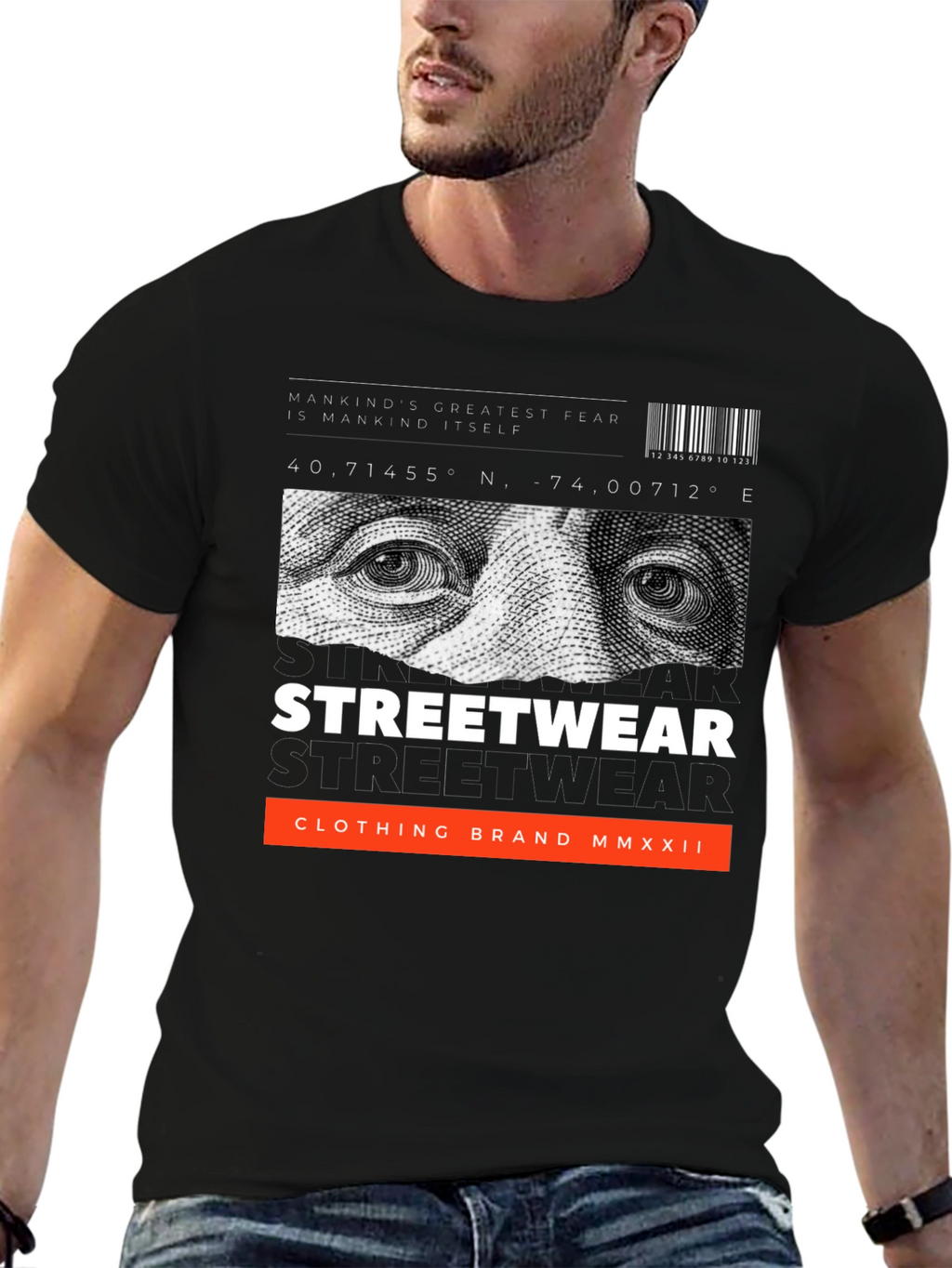 Edgy Urban Streetwear Graphic T-Shirt