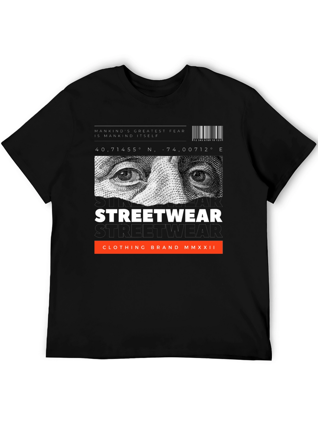 Edgy Urban Streetwear Graphic T-Shirt