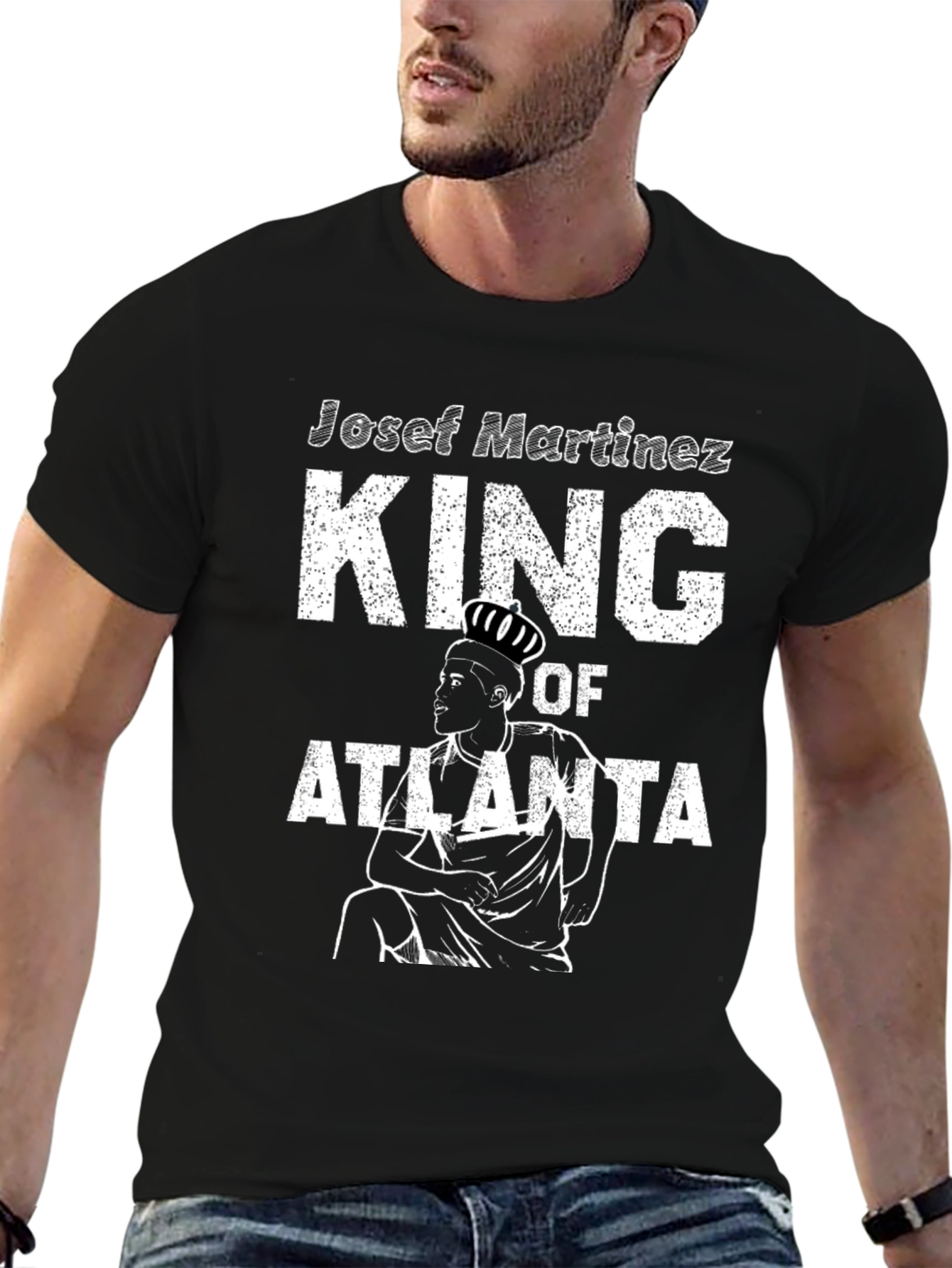 Josef Martinez King of Atlanta Black T-Shirt