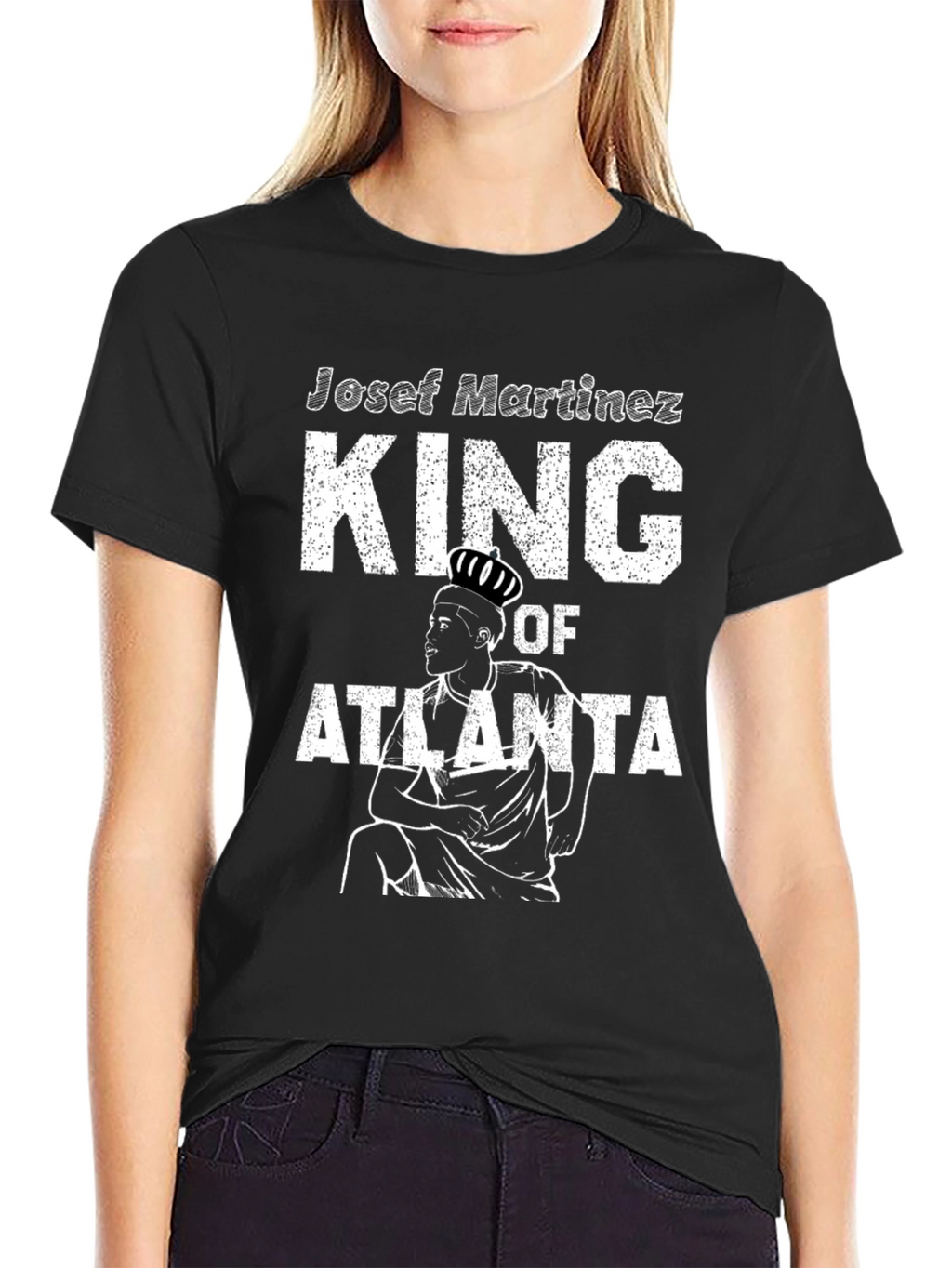 Josef Martinez King of Atlanta Black T-Shirt