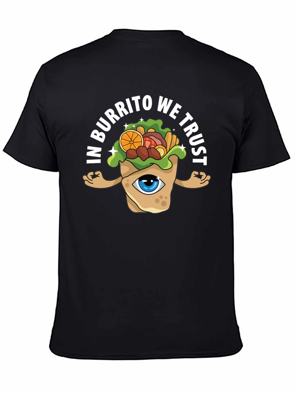In Burrito We Trust Graphic Tee - Black