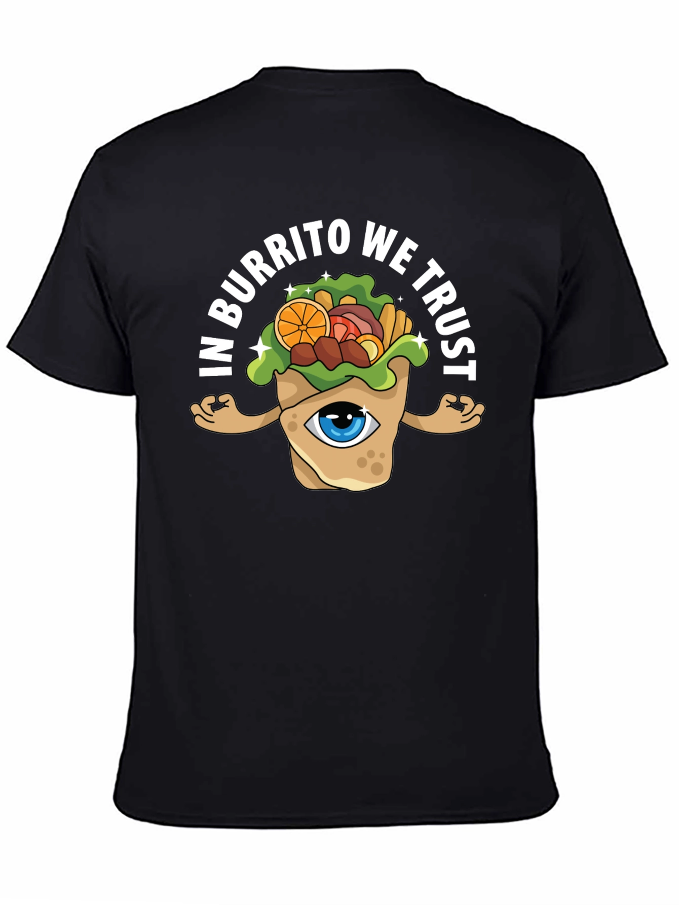 In Burrito We Trust Graphic Tee - Black