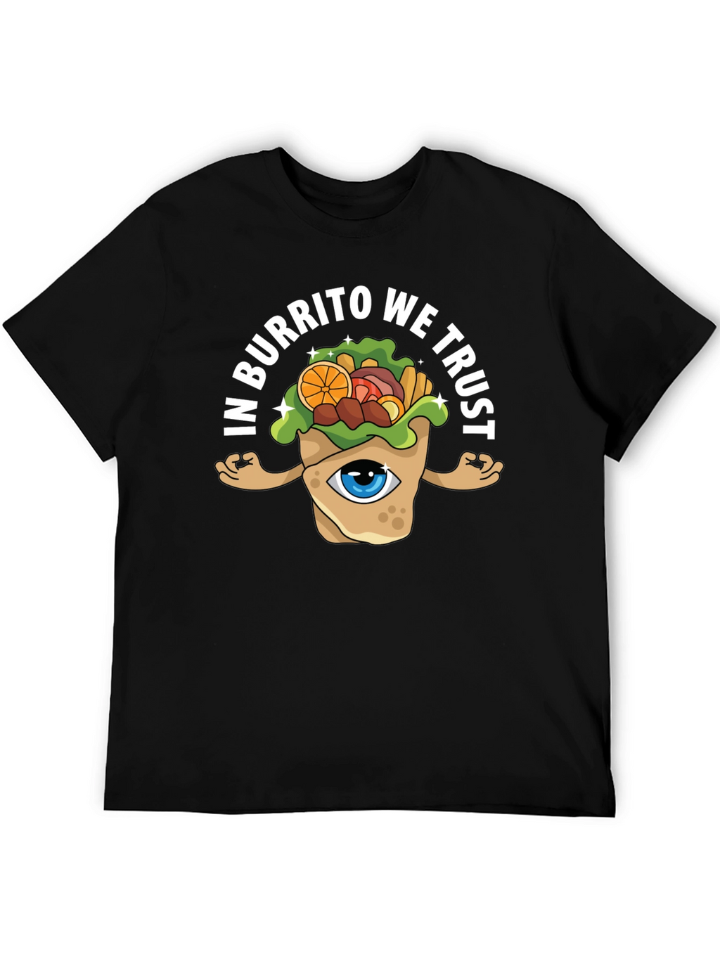 In Burrito We Trust Graphic Tee - Black