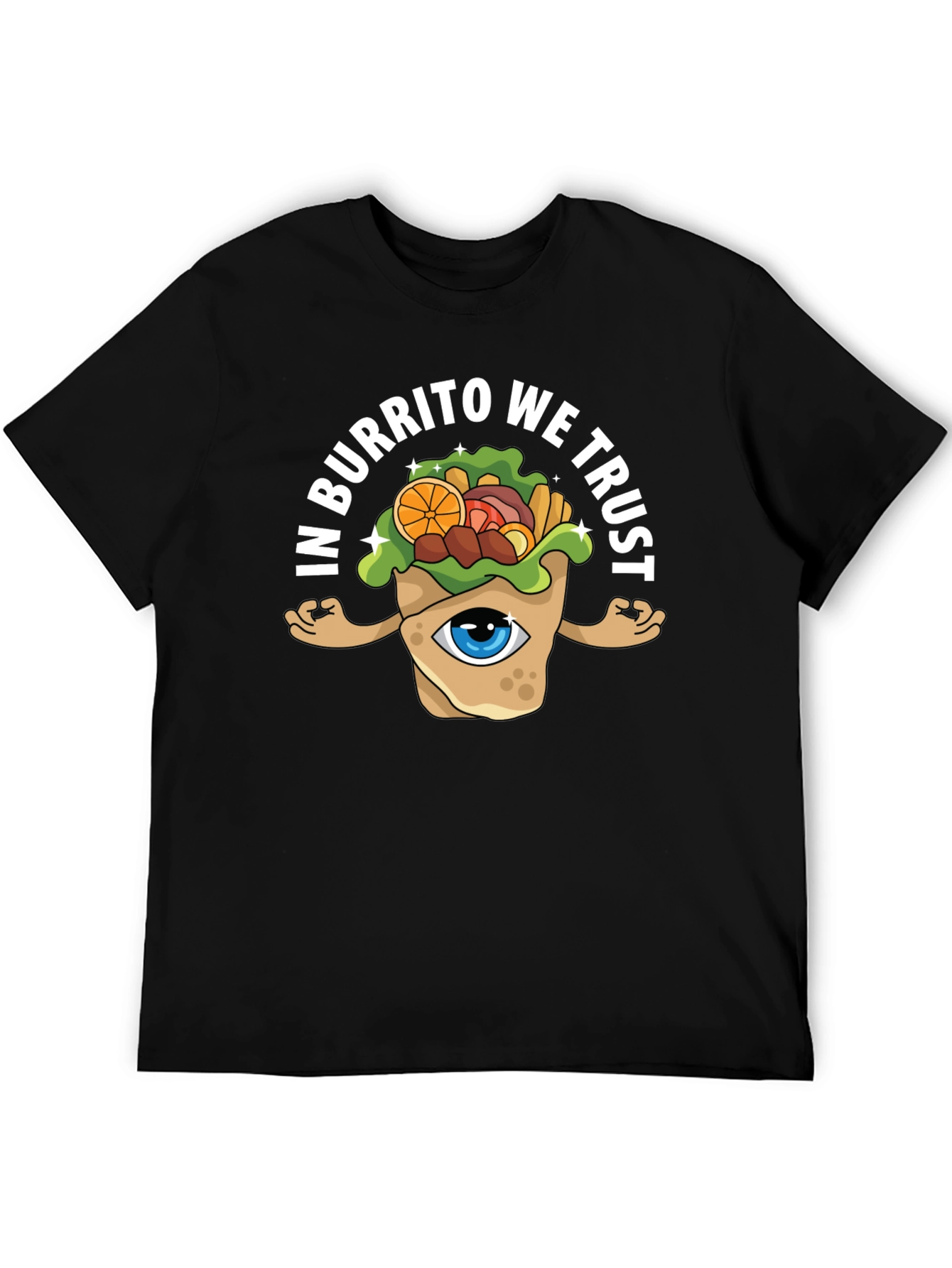 In Burrito We Trust Graphic Tee - Black