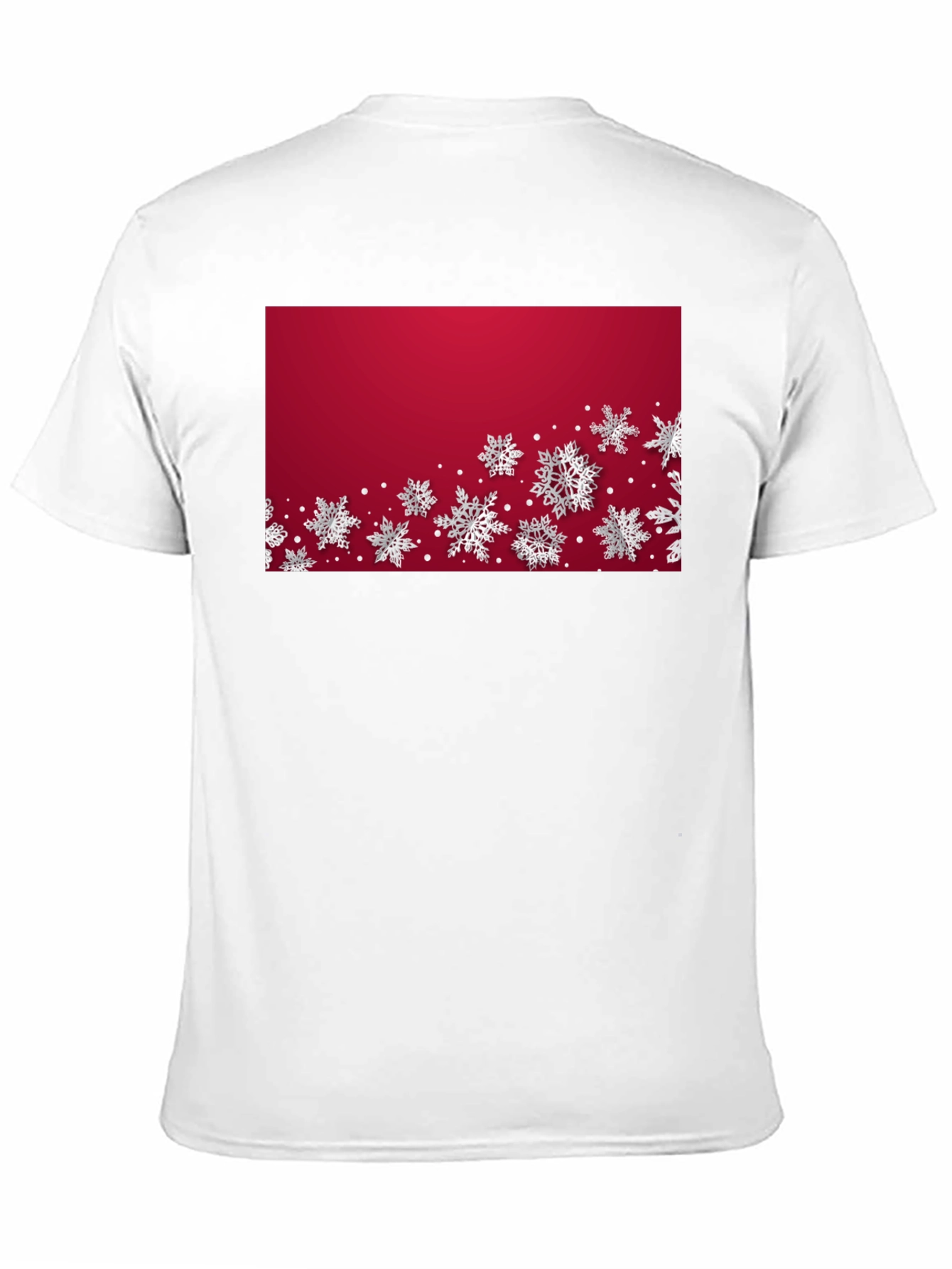 Snowflake Holiday Graphic Tee - Red