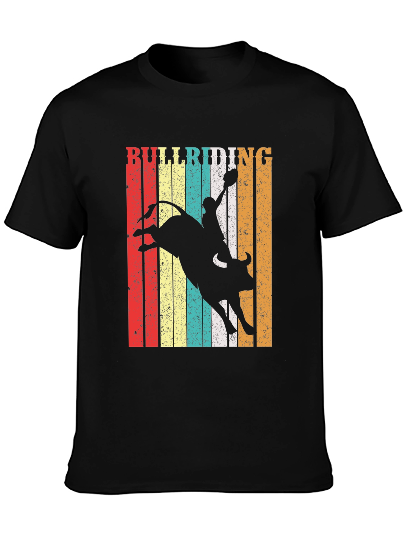Bull Riding Graphic Tee - Vintage Rodeo Style
