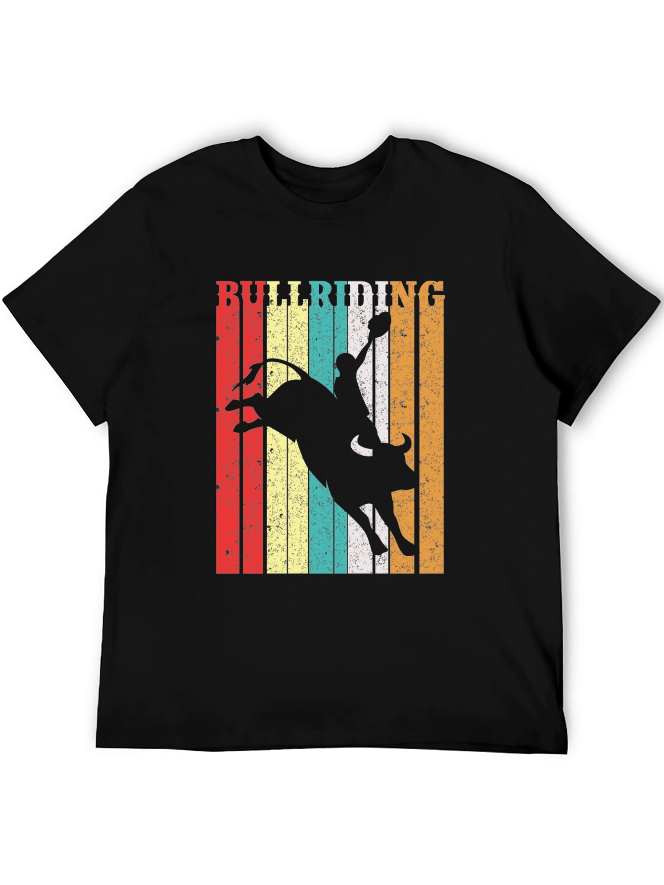 Bull Riding Graphic Tee - Vintage Rodeo Style