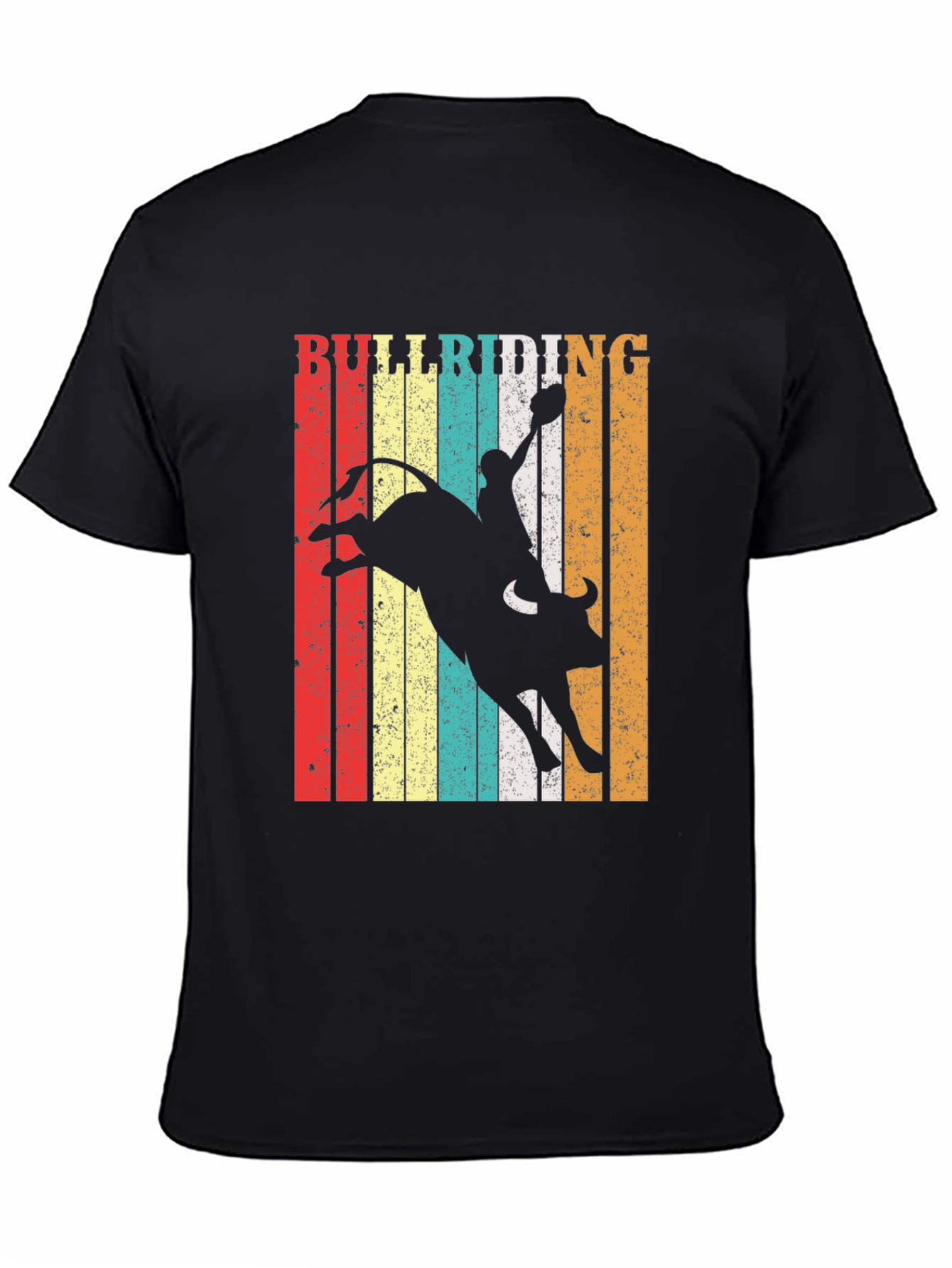 Bull Riding Graphic Tee - Vintage Rodeo Style