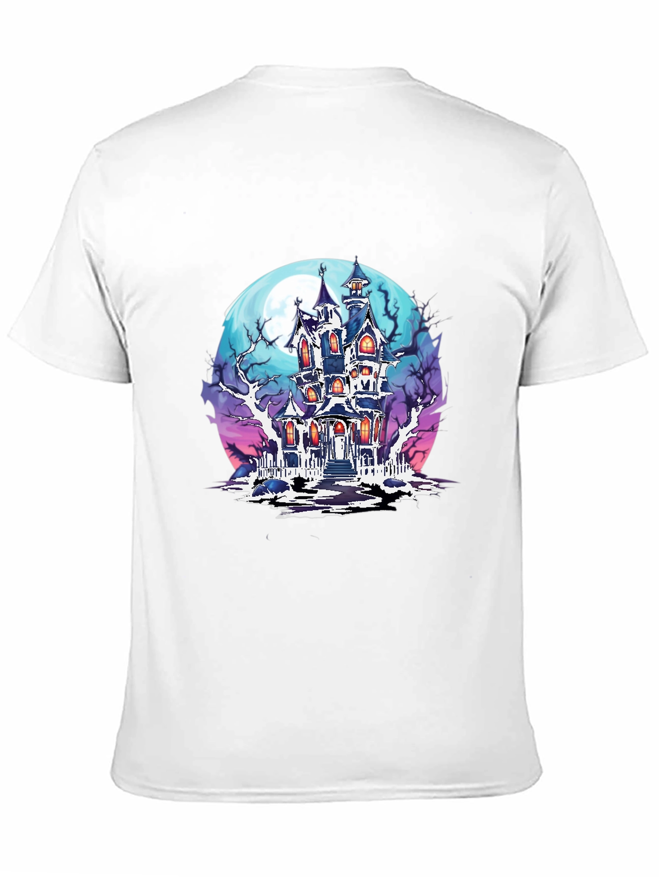 Haunted House Graphic T-Shirt