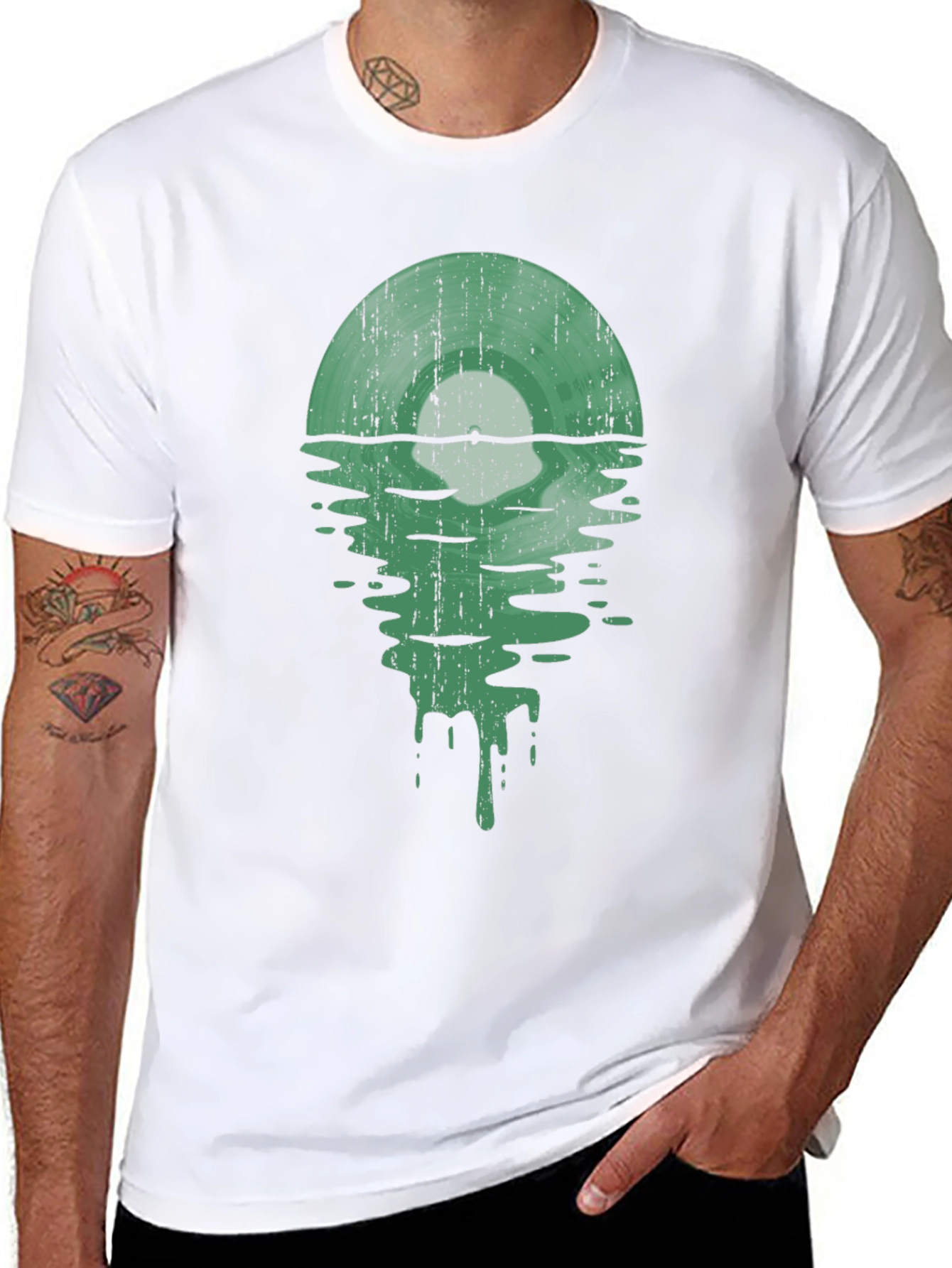 Retro Vinyl Record Graphic Tee
