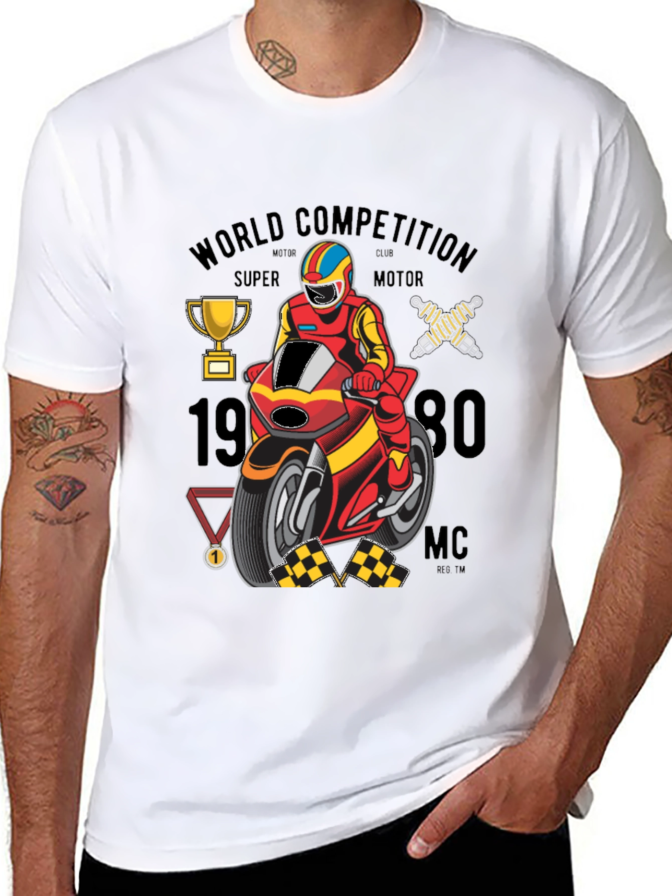 Motorcycle Racing Graphic Tee