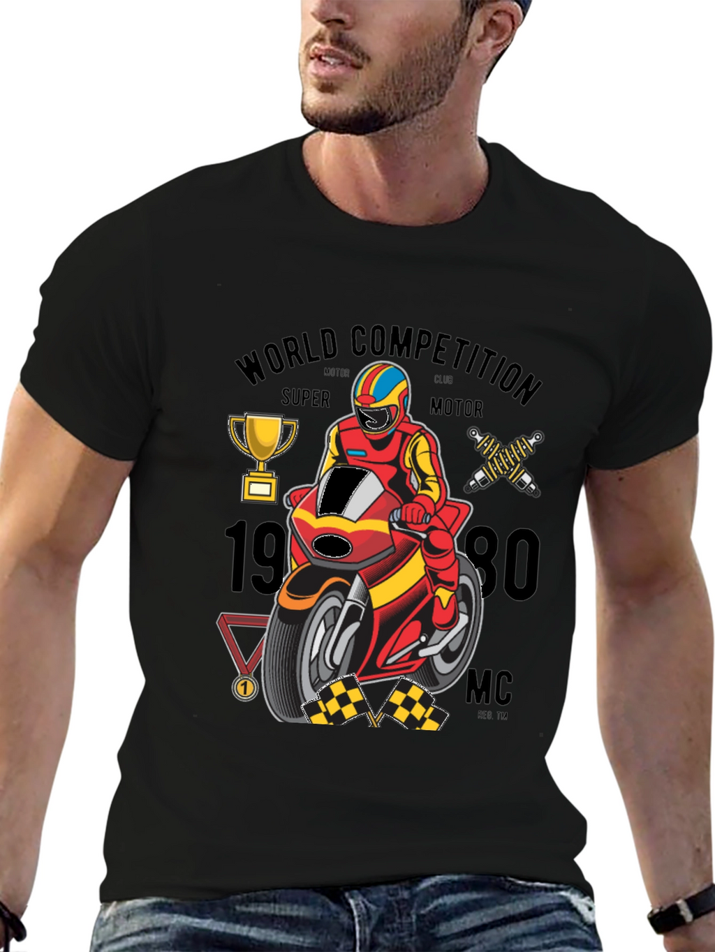 Motorcycle Racing Graphic Tee