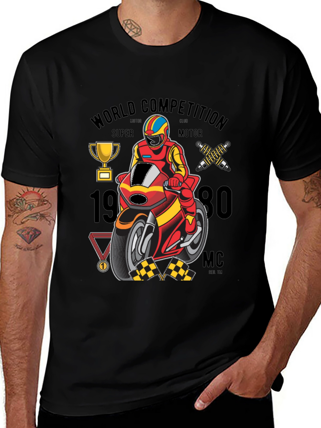 Motorcycle Racing Graphic Tee