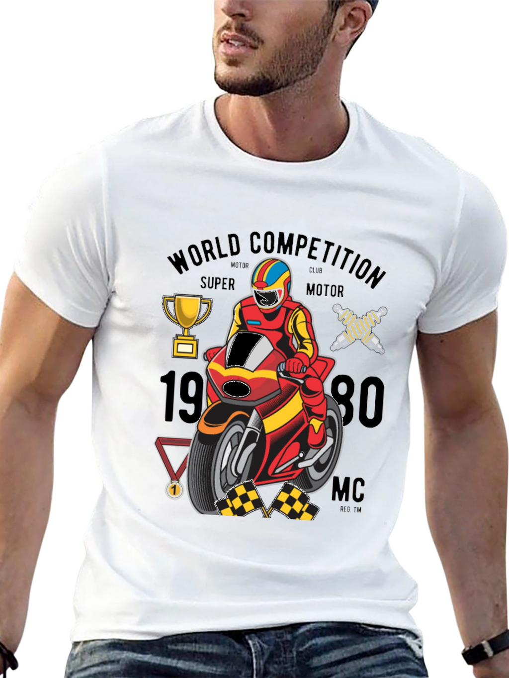 Motorcycle Racing Graphic Tee