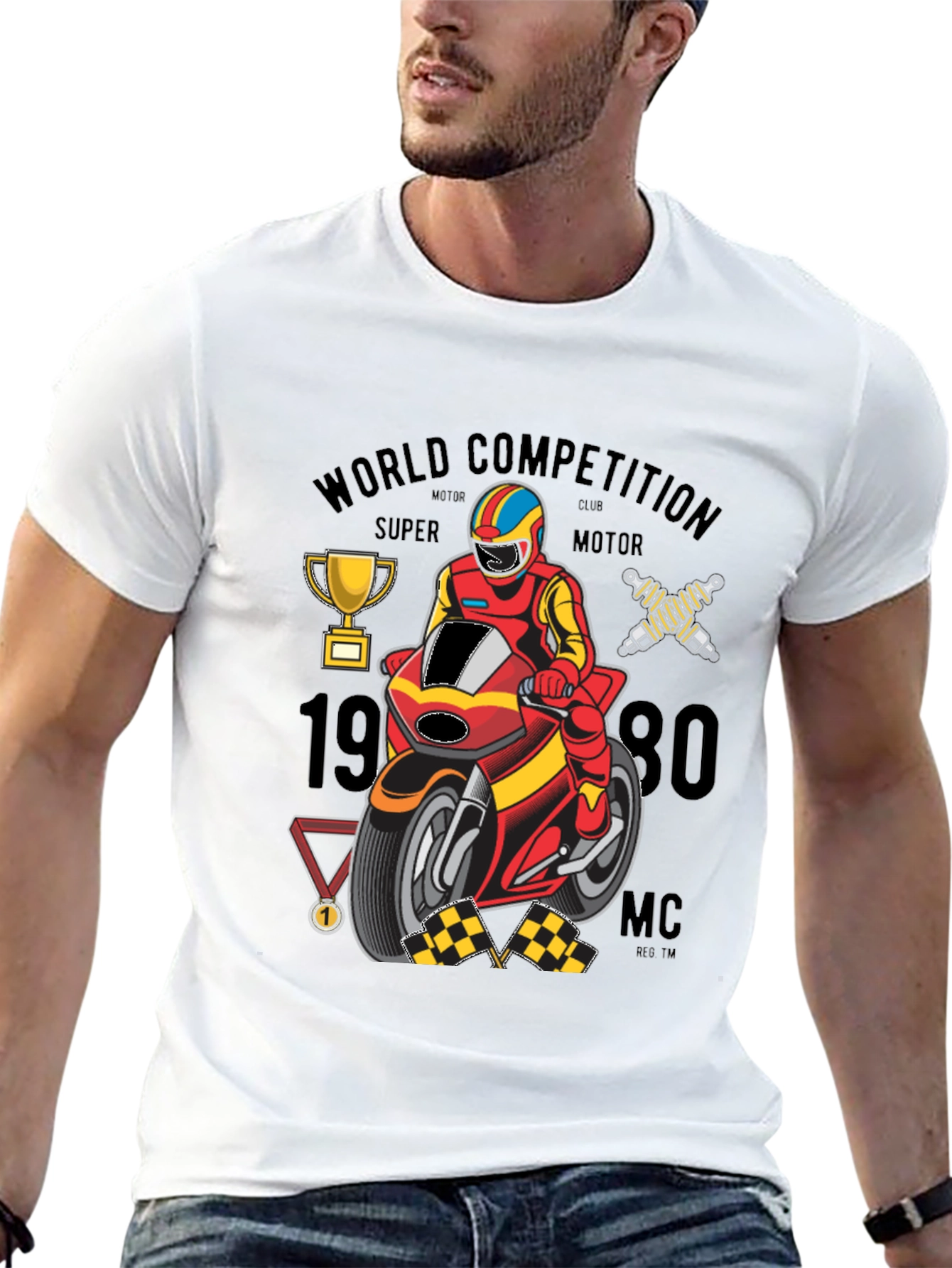 Motorcycle Racing Graphic Tee