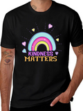 Kindness Matters Rainbow Graphic T-Shirt