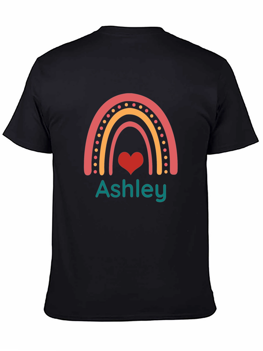 Rainbow Ashley Graphic Tee - Personalized Shirt