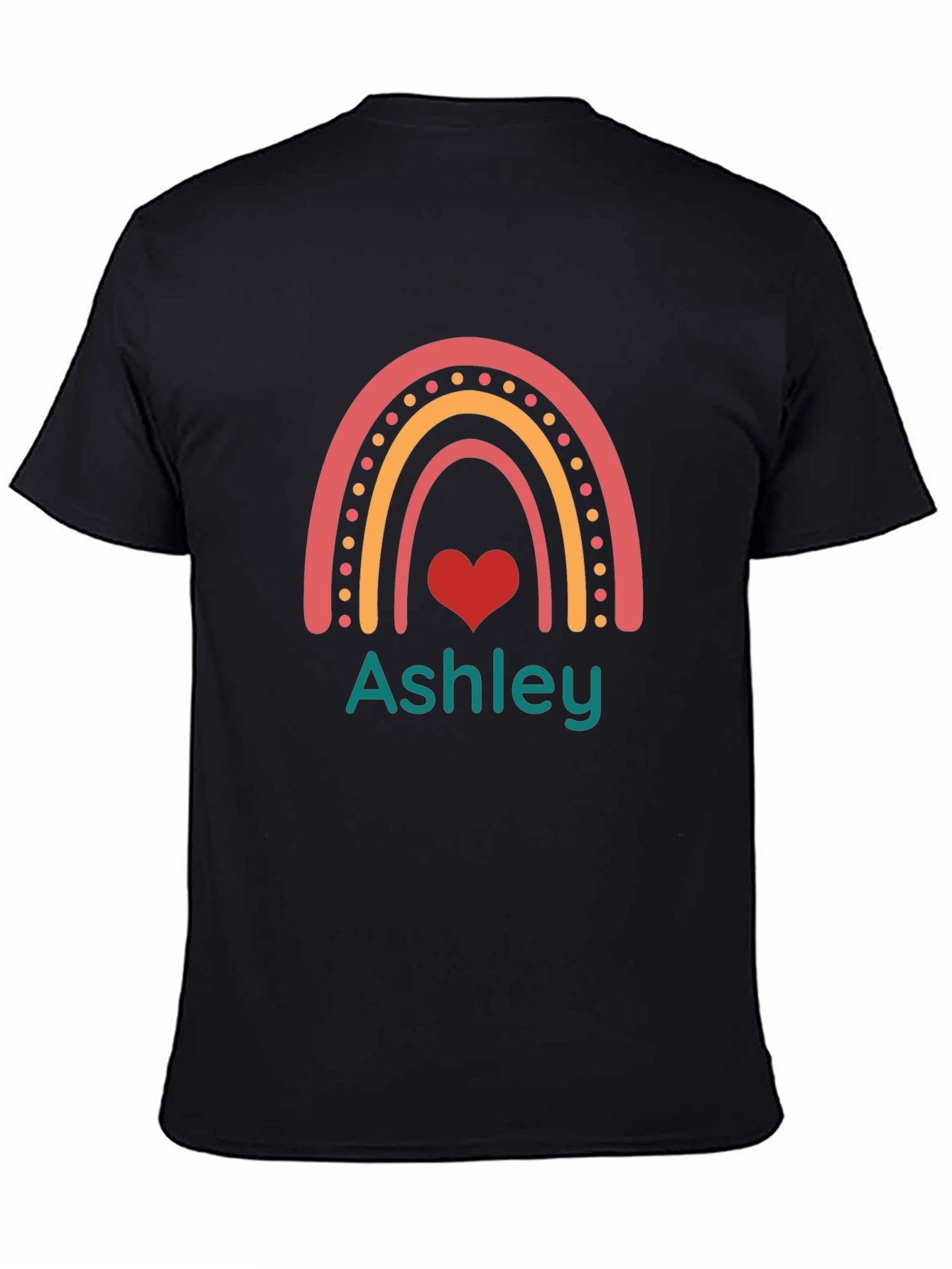 Rainbow Ashley Graphic Tee - Personalized Shirt