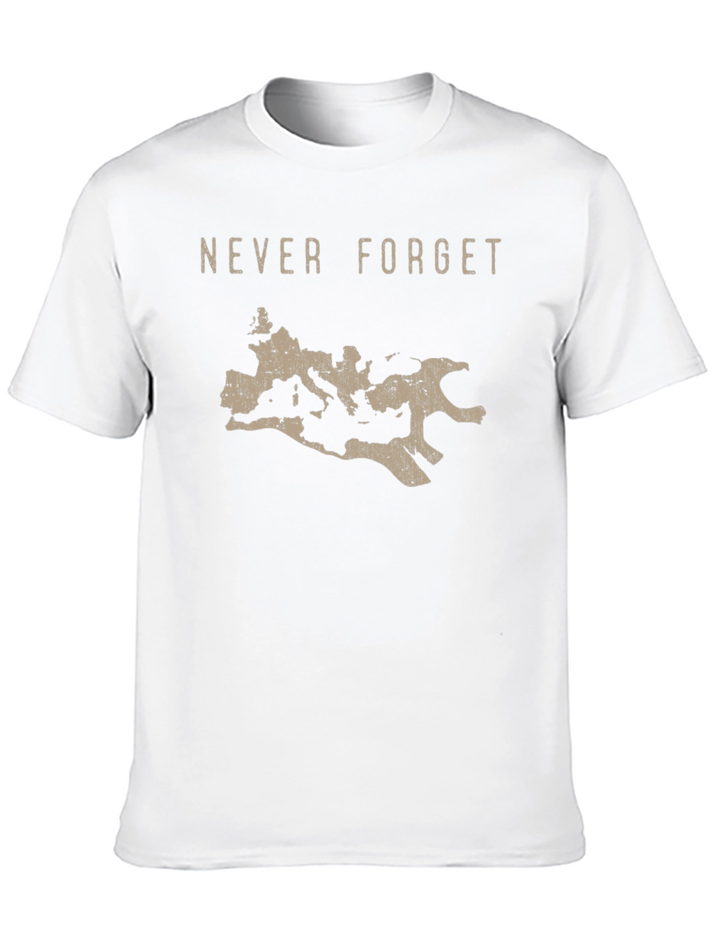Roman Empire Never Forget Graphic Tee - Black