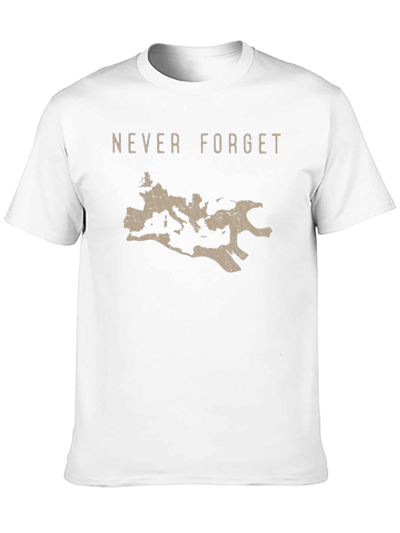 Roman Empire Never Forget Graphic Tee - Black