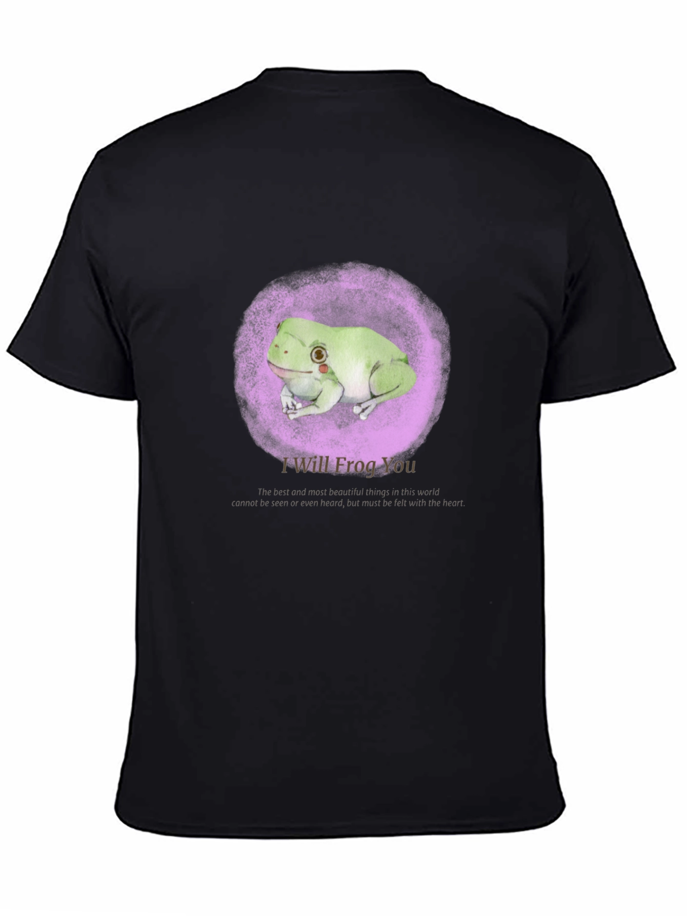 I Will Frog You T-Shirt - Cute Frog in Purple Circle