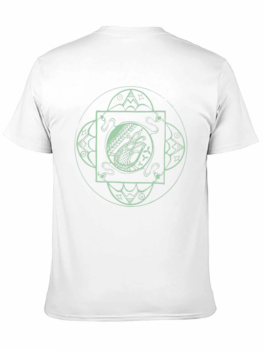 Mens Black T-Shirt with Eagle Graphic