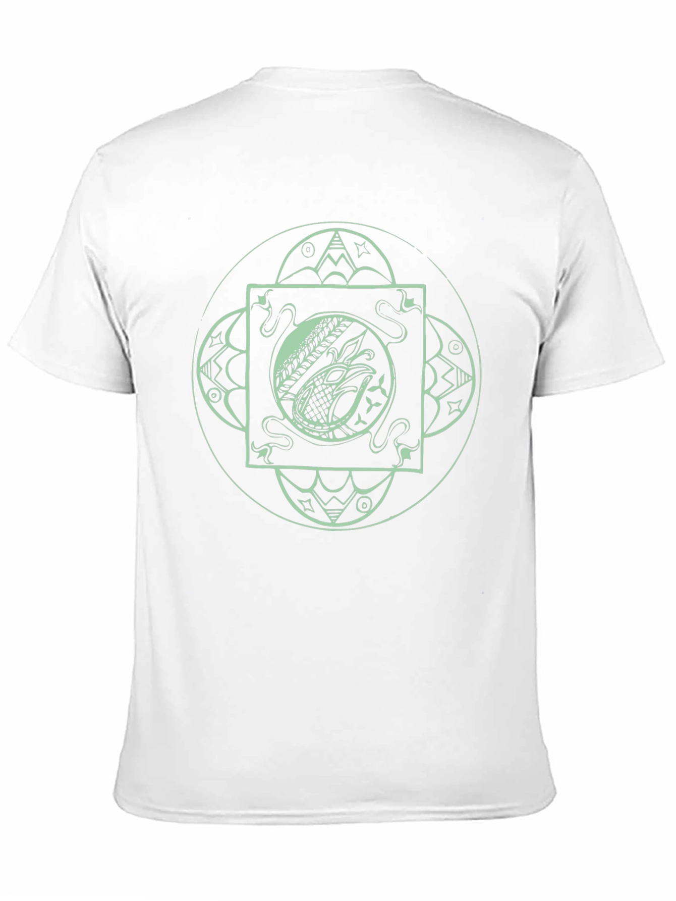 Mens Black T-Shirt with Eagle Graphic
