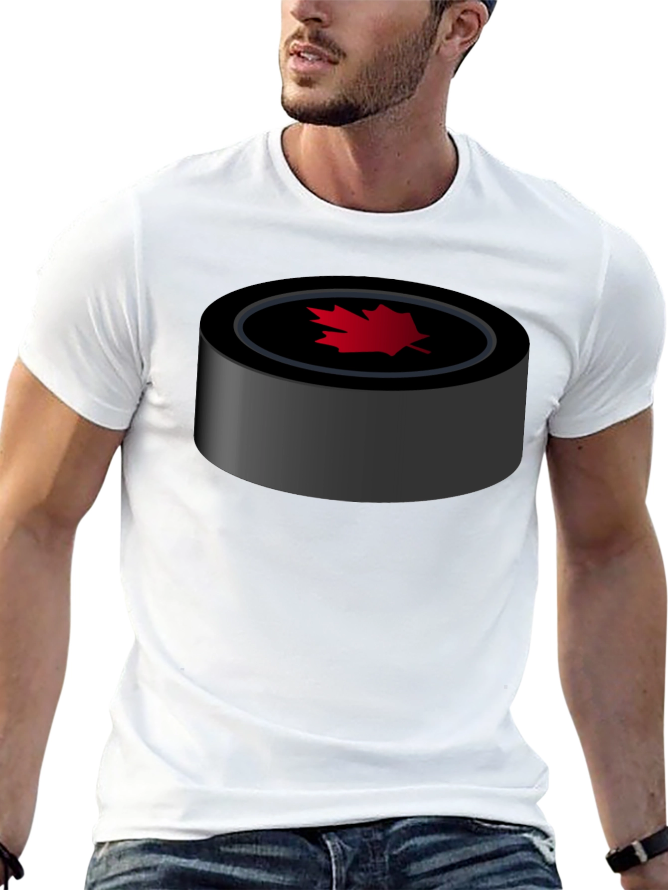 Canadian Hockey Puck Graphic Tee