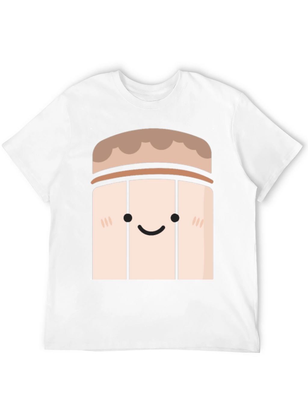 Cute Cartoon Character Black T-Shirt